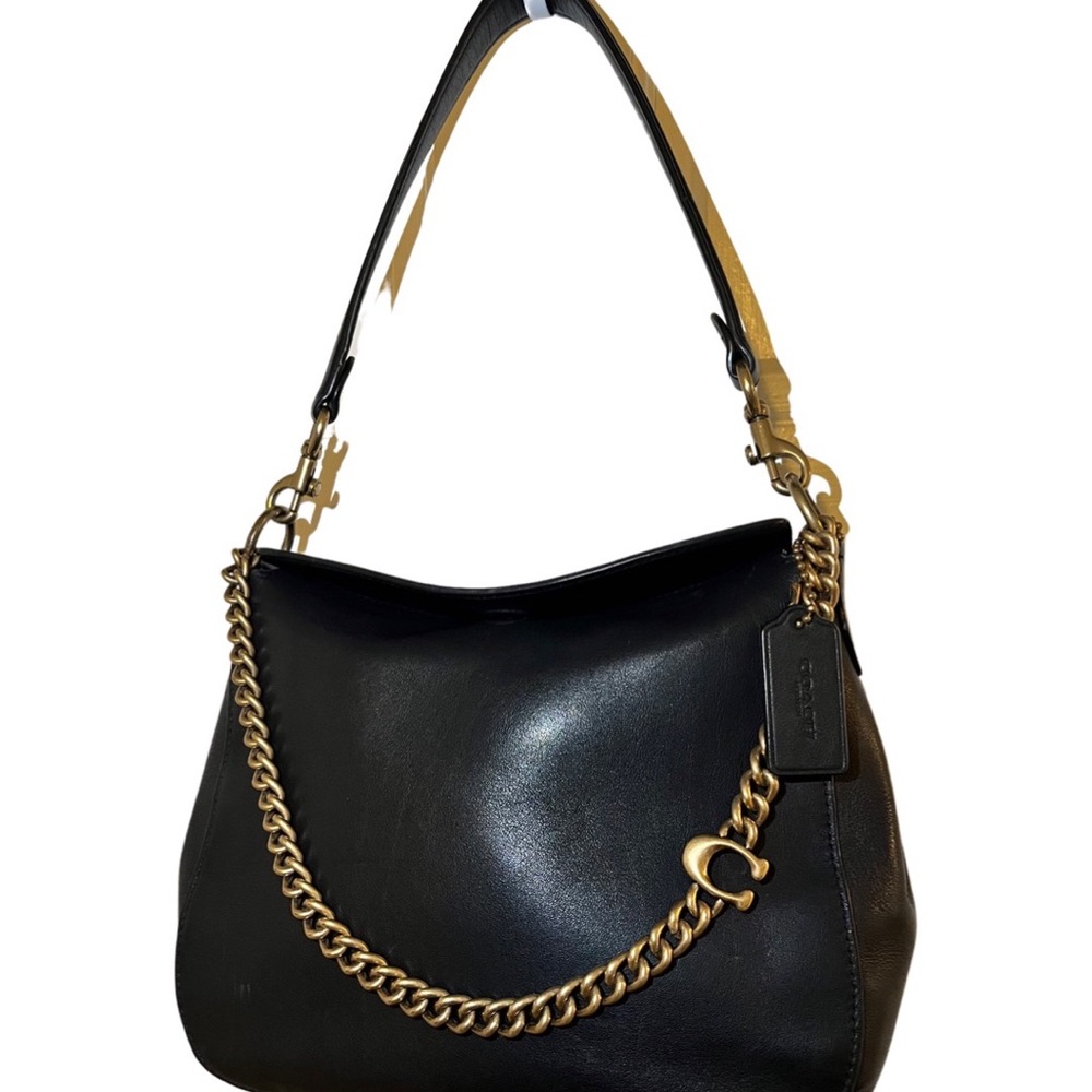 NWT Coach Signature Chain Hobo Black